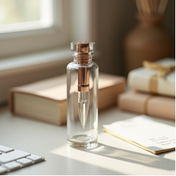 Miniature Glass Wish Bottle Pen
