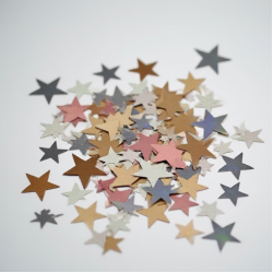 Holographic Metallic Star Table Scatters