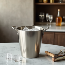 Double Walled Stainless Steel Ice Bucket