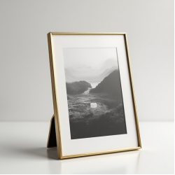 Contemporary Metal Edge Photo Frame