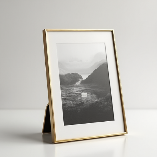 Contemporary Metal Edge Photo Frame