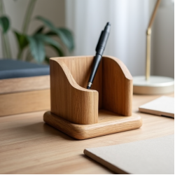 Desktop Wooden Pen Holder