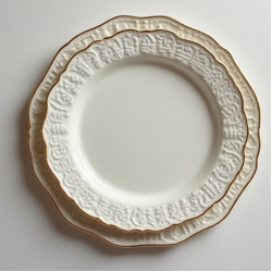 Elegant Faux-China Disposable Dinnerware Combo