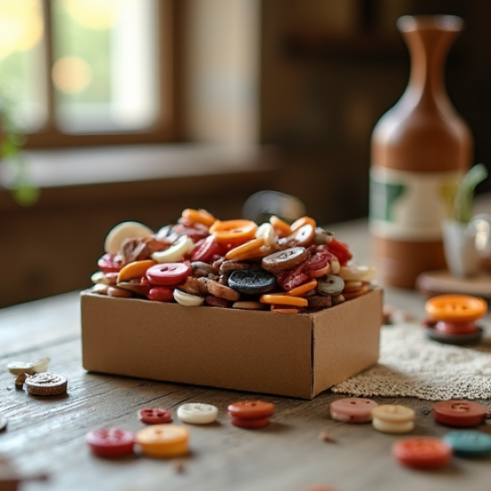 Mixed Color Craft Button Assortment