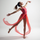 Handheld Silk Ribbon Twirling Wands