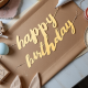 Cardboard Happy Birthday Letter Banner