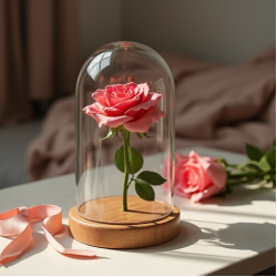 Preserved Eternal Rose Glass Dome