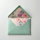 Pastel Floral Message Envelope Set