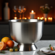 Premium Brushed Stainless Steel Punch Bowl