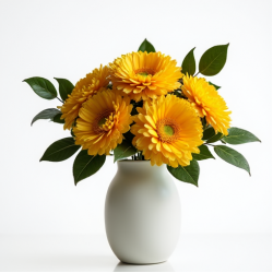 Golden Chrysanthemum Display Bouquet