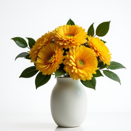 Golden Chrysanthemum Display Bouquet