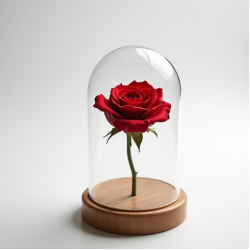 Preserved Eternal Rose Glass Dome