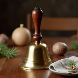 Vintage Styled Brass Celebration Hand Bell