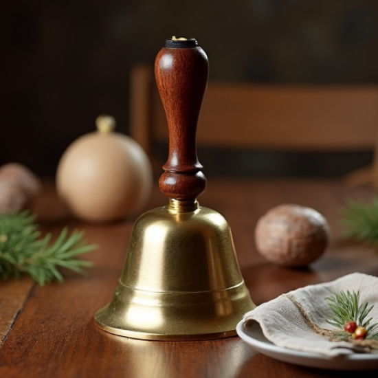 Vintage Styled Brass Celebration Hand Bell