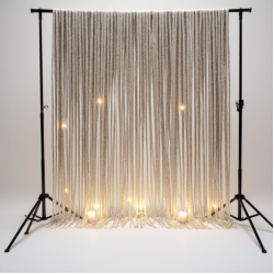 Metallic Tinsel Garland Backdrops
