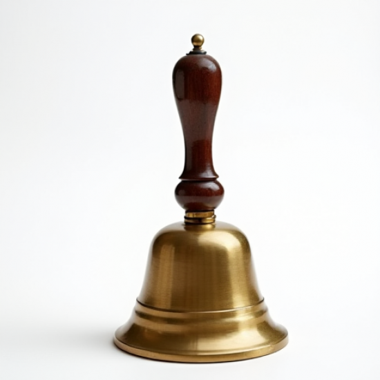 Vintage Styled Brass Celebration Hand Bell
