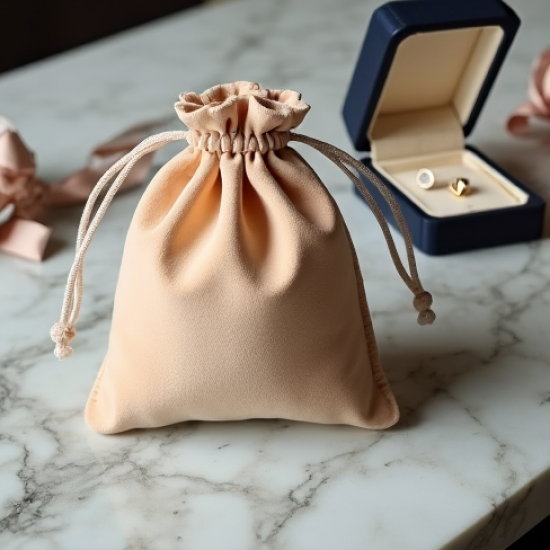 Velvet Jewelry Drawstring Pouch