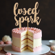 Glitter Acrylic Cake Topper Sign