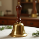 Vintage Styled Brass Celebration Hand Bell