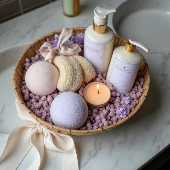 Relaxing Spa Bath Bomb Gift Basket