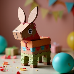 Empty Donkey Fiesta Piñata Box