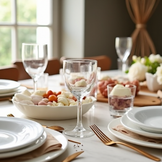 Rose Gold Plastic Dinnerware Cutlery Set