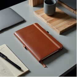 Embossed Faux Leather Notebook