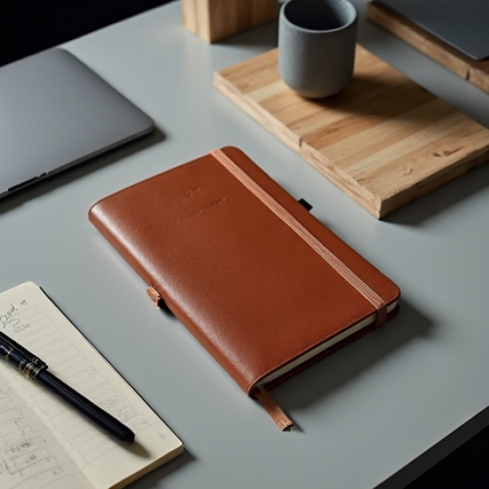 Embossed Faux Leather Notebook