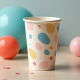 Themed Birthday Pattern Paper Cups
