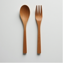 Compostable Wooden Cutlery Spoons Forks