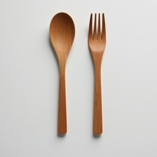 Compostable Wooden Cutlery Spoons Forks