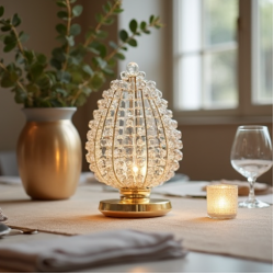 Elegant Crystal Bead Table Centerpiece