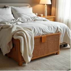 Decorative Wicker Style Storage Box