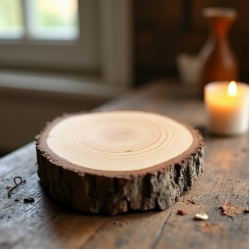 Natural Pine Wood Craft Slice Pack