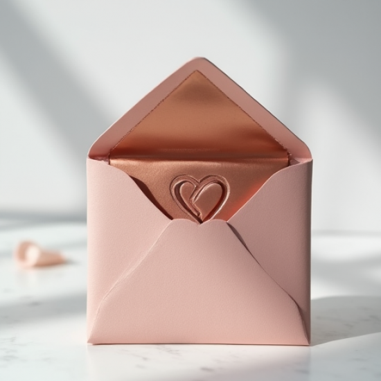 Embossed Heart Theme Gift Envelope