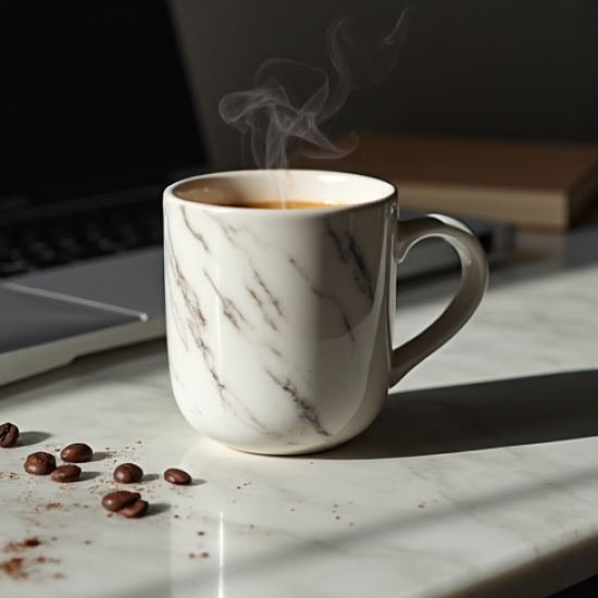 Marble Pattern Ceramic Coffee Mug