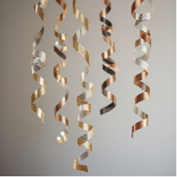 Hanging Foil Swirl Decorations Set