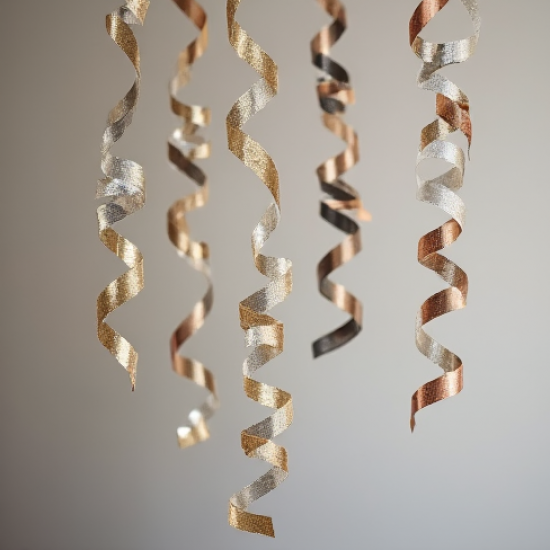 Hanging Foil Swirl Decorations Set