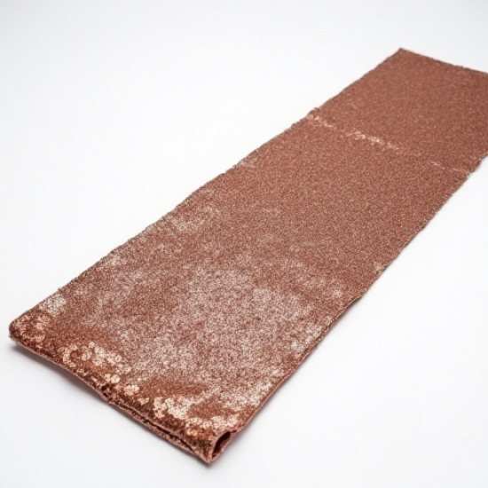 Sequin Table Runner Rose Gold