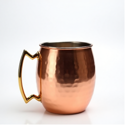 Hammered Copper Plated Party Mule Mugs