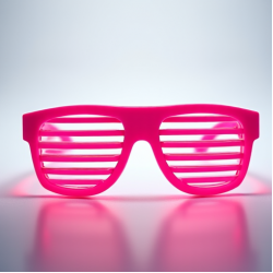 Novelty Neon Shutter Party Glasses