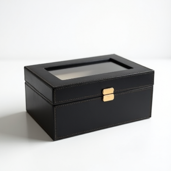 Faux Leather Watch Storage Box