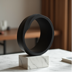 Modern Spiral Sculpture Display Item