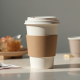 Thick Insulated Paper Coffee Cups Lids