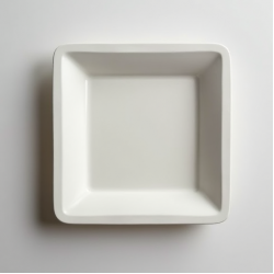 Elegant Square Rim Dessert Paper Plates