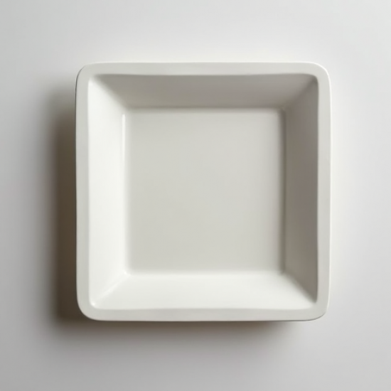 Elegant Square Rim Dessert Paper Plates