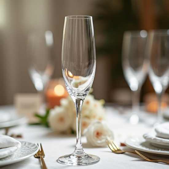 Disposable Stemmed Plastic Champagne Flutes