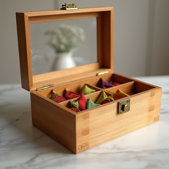 Tea Sachet Collection Organizer Case