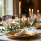 Decorative Plastic Gold Charger Plates Set