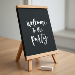 Welcome to the Party Chalkboard Sign